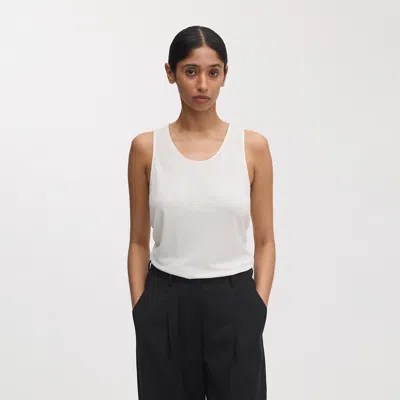 Asket The Scoop Neck Tank Top Off White