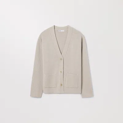 Asket The Wool Cardigan Sand Melange