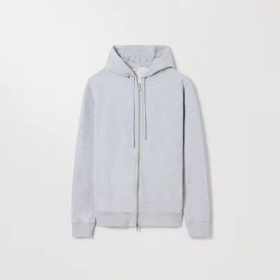 Asket The Zip Hoodie Grey Melange