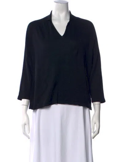 Pre-owned Aspesi V-neck Sweater In Black
