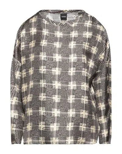 Aspesi Woman Blouse Grey Size 10 Silk