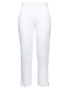 Aspesi Woman Pants White Size 6 Linen