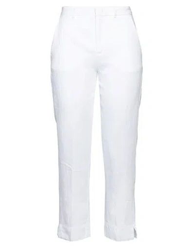 Aspesi Woman Pants White Size 6 Linen