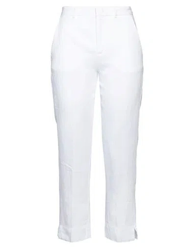 Aspesi Woman Pants White Size 6 Linen In White
