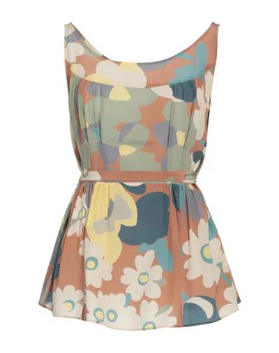 Aspesi Woman Top Sage Green Size 8 Silk