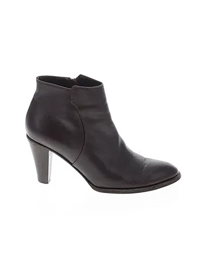 Pre-owned Assorted Brands Ankle Boots In Black