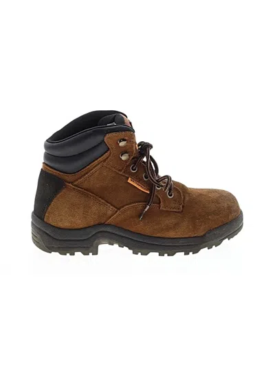 Pre-owned Assorted Brands Ankle Boots In Brown