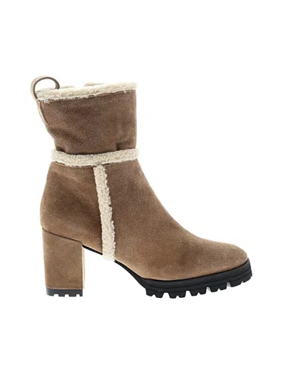 Pre-owned Assorted Brands Ankle Boots In Brown