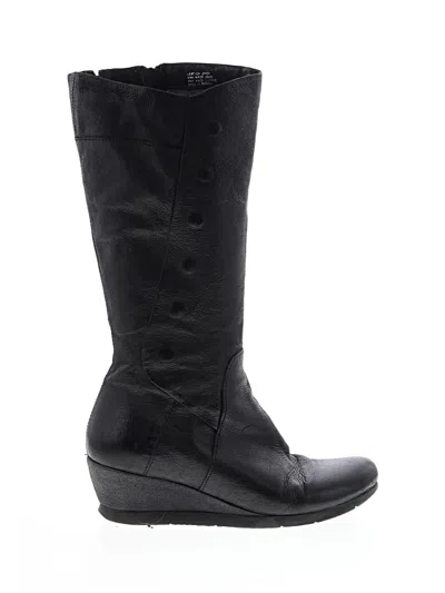 Pre-owned Assorted Brands Boots In Black
