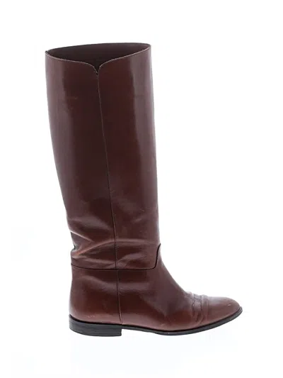 Pre-owned Assorted Brands Boots In Brown