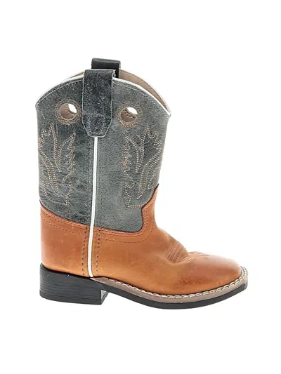 Pre-owned Assorted Brands Kids' Boots In Brown