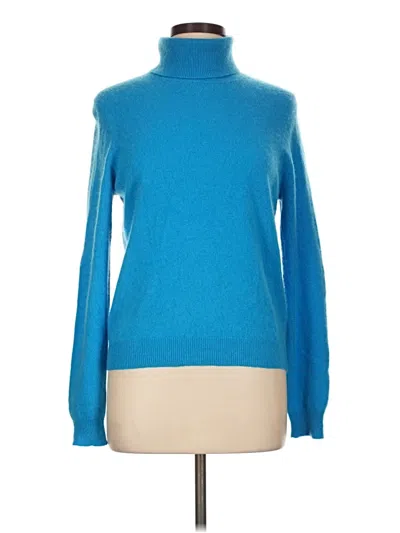 Pre-owned Assorted Brands Cashmere Pullover Sweater In Blue
