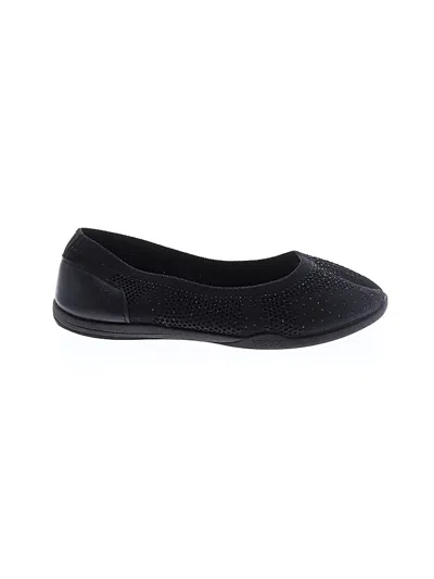 Pre-owned Assorted Brands Flats In Black