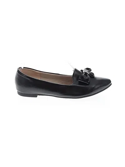 Pre-owned Assorted Brands Flats In Black