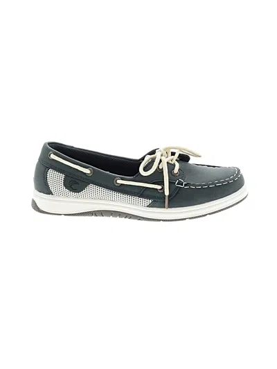 Pre-owned Assorted Brands Flats In Gray