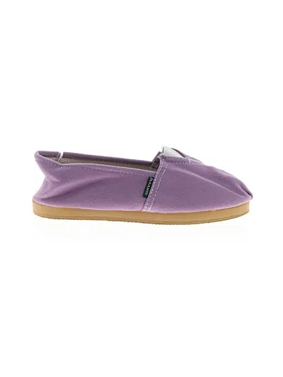 Pre-owned Assorted Brands Flats In Purple