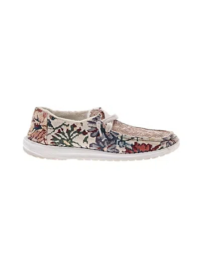 Pre-owned Assorted Brands Flats In White
