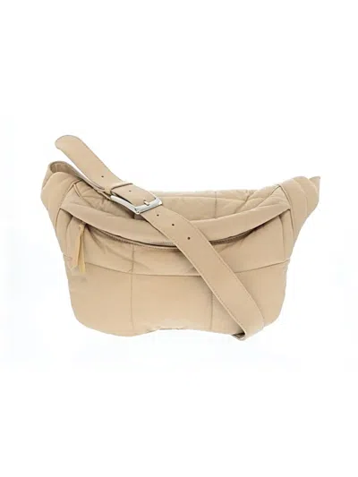 Pre-owned Assorted Brands Leather Belt Bag In Tan