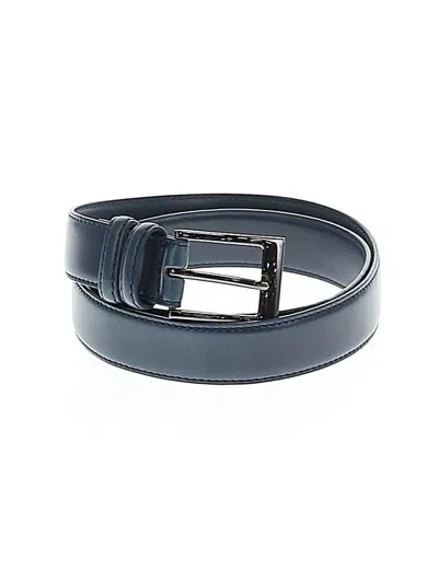 Pre-owned Assorted Brands Leather Belt In Blue