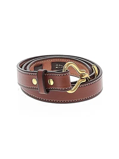 Pre-owned Assorted Brands Leather Belt In Brown