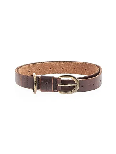 Pre-owned Assorted Brands Leather Belt In Brown