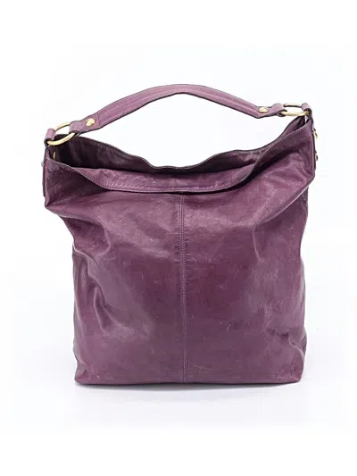Pre-owned Assorted Brands Leather Hobo Bag In Purple