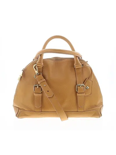 Pre-owned Assorted Brands Leather Satchel In Tan