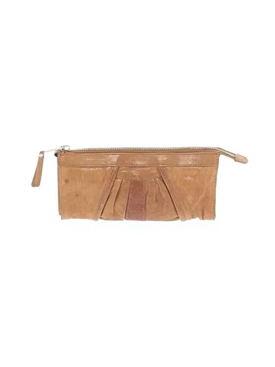 Pre-owned Assorted Brands Leather Wallet In Tan