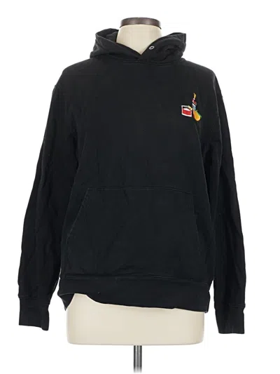 Pre-owned Assorted Brands Pullover Hoodie In Black