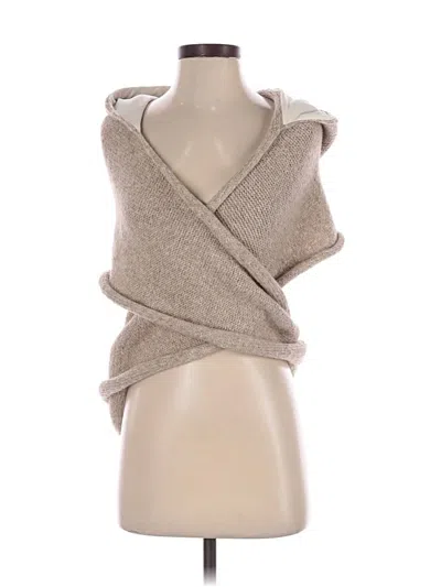 Pre-owned Assorted Brands Pullover Hoodie In Tan