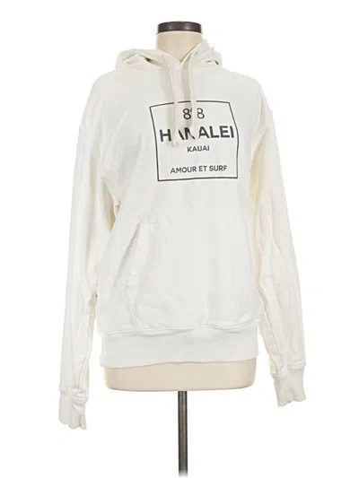 Pre-owned Assorted Brands Pullover Hoodie In White