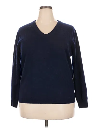 Pre-owned Assorted Brands Pullover Sweater In Blue