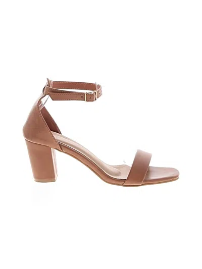Pre-owned Assorted Brands Sandals In Brown