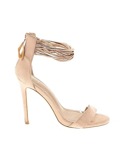 Pre-owned Assorted Brands Sandals In Tan