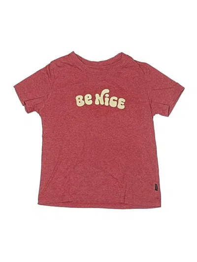 Pre-owned Assorted Brands Kids' Short Sleeve T-shirt In Burgundy