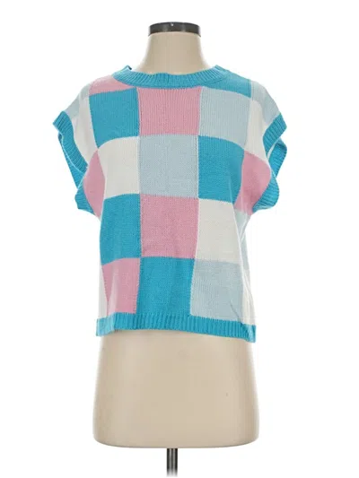 Pre-owned Assorted Brands Sweater Vest In Blue