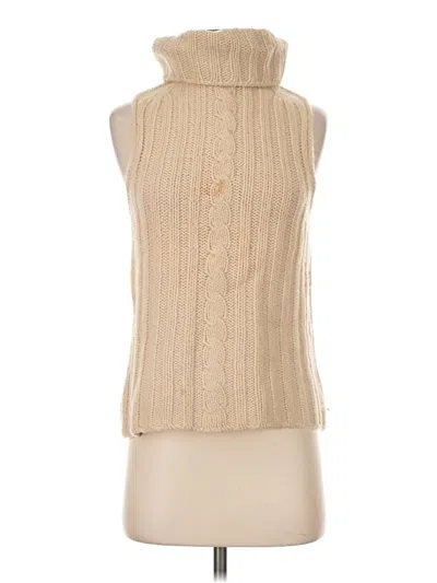 Pre-owned Assorted Brands Sweater Vest In Tan