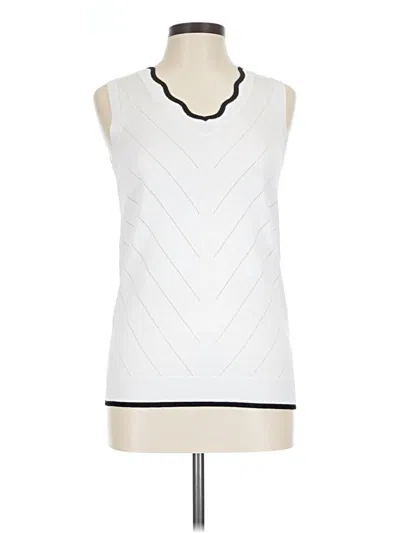 Pre-owned Assorted Brands Sweater Vest In White