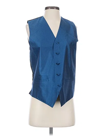 Pre-owned Assorted Brands Tuxedo Vest In Blue