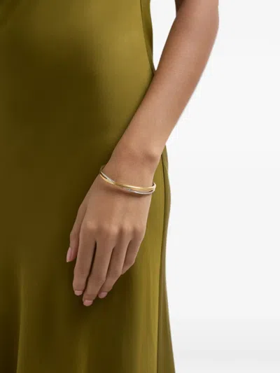 Astley Clarke Aurora Weave Bangle In Gold