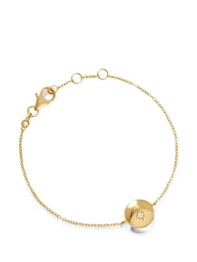 Astley Clarke Biography Locket Bracelet In Gold
