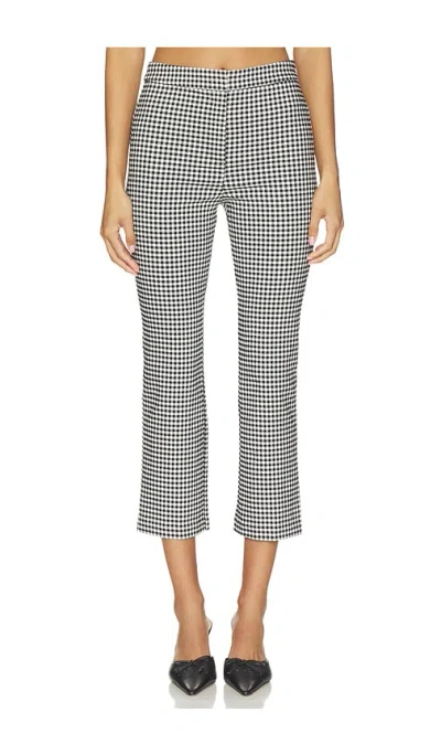 Astr Alma Capri Pants In Black Gingham