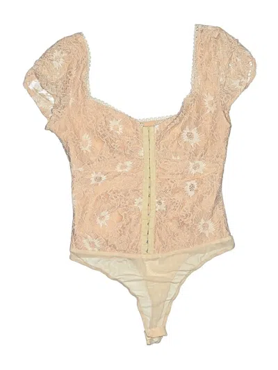 Pre-owned Astr Bodysuit In Ivory