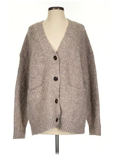 Pre-owned Astr Cardigan Sweater In Brown