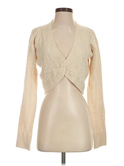 Pre-owned Astr Cardigan Sweater In Tan