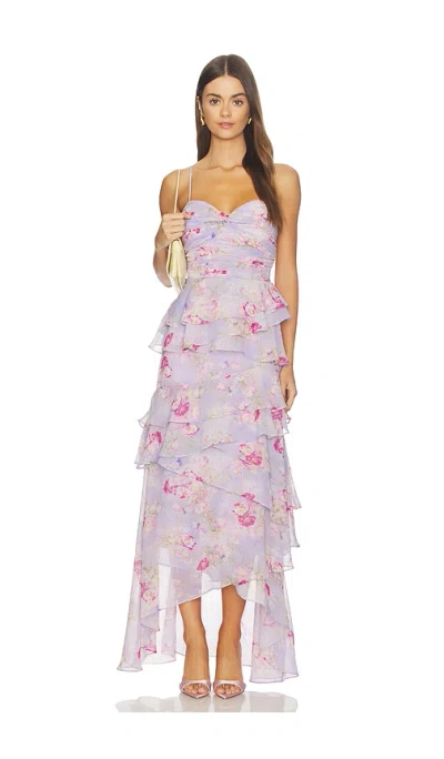 Astr Coline Dress In Lilac Floral