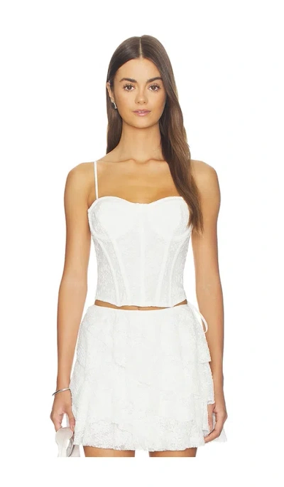 Astr Madeleine Top In White