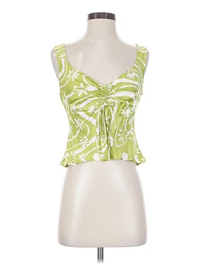 Pre-owned Astr Sleeveless Blouse In Green