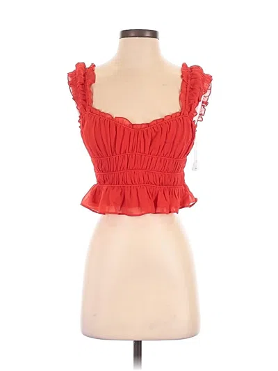 Pre-owned Astr Sleeveless Blouse In Red