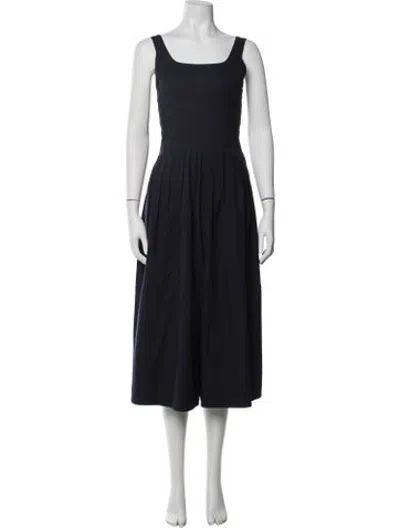 Pre-owned Astr Square Neckline Jumpsuit In Blue